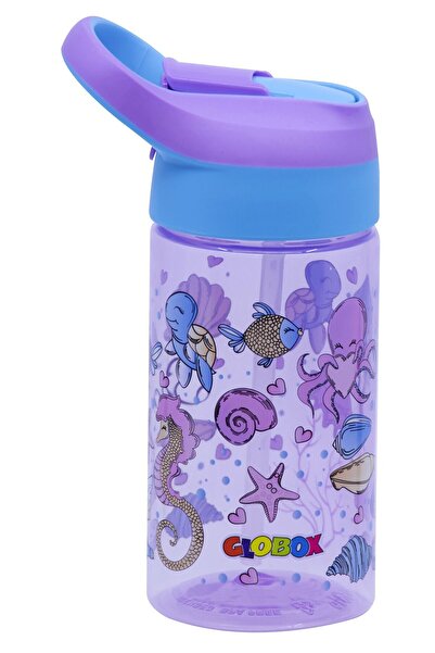 Globox 500 ml Pp Water Bottle (Purple Octopus Model)
