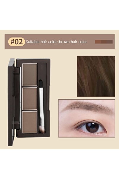 Maycheer 3’lü Kaş Farı Paleti – #02 Kahverengi Ton – Doğal Kaş Şekillendirme ...