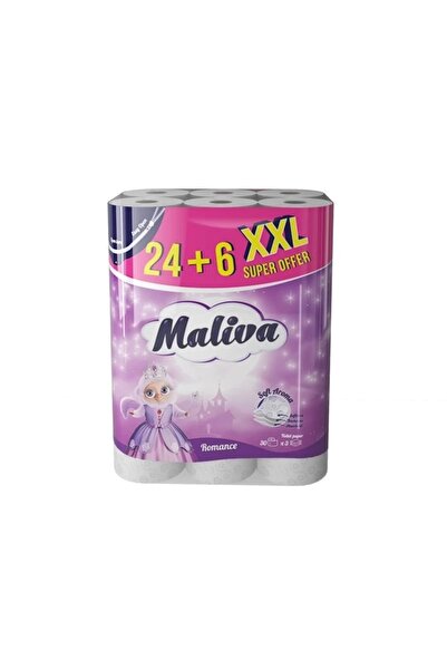 Maliva Hartie igienica 24+6 role 3 straturi Romance