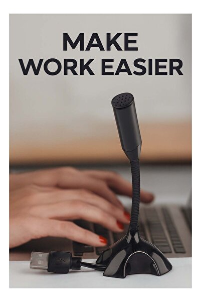 Generic USB Condenser Microphone — For Video Calls, Voice Recording & Streaming