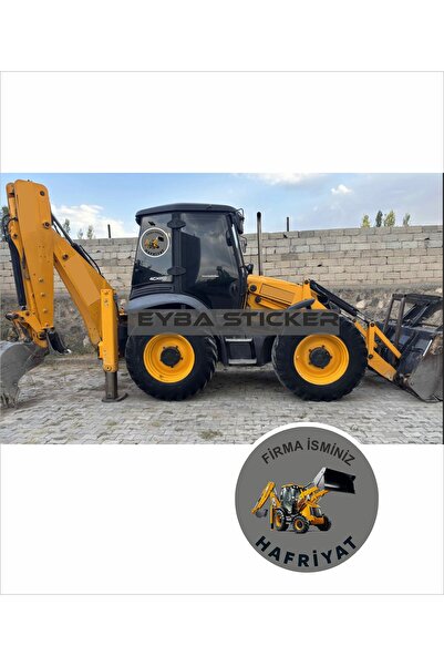 EYBA STİCKER Firmanıza özel SARI sağ sol 2 adet firma isimli tanıtım baskısı ...