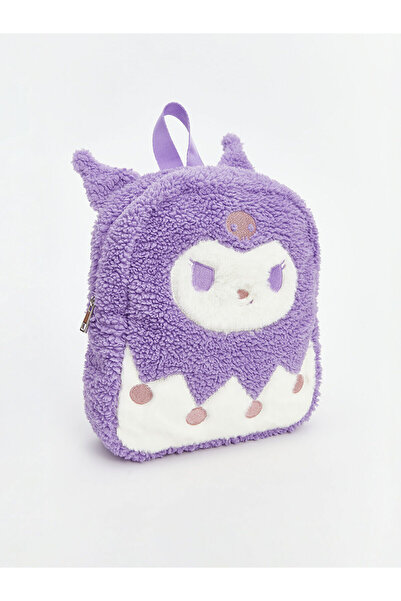 LC Waikiki ACCESORII LCW Rucsac pentru fete din pluș cu imprimeu Lila Kuromi T T