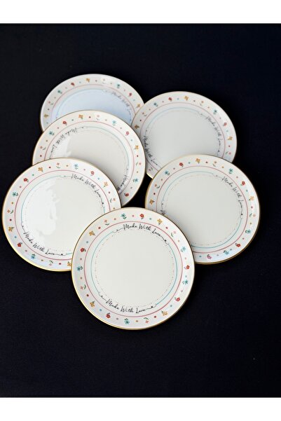 Hediye Köşkü Acar Lüks Livaldi 6Lı Pasta Tabak