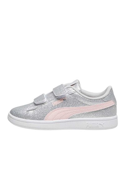 Puma Сиви момичешки обувки за ходене 39468602-PumaSmash 3.0 Gliz Glam V