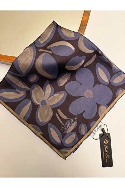 Silk Home Μεταξωτό μαντήλι με σχέδιο ροζιάριο