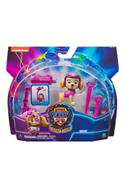 Spin Masters Paw Patrol The Mighty Movie - Skye figure with launcher