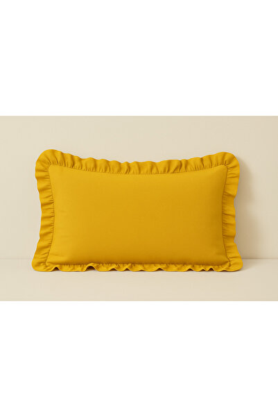 Belomia Home Collection 100% Βαμβακερή Μαξιλαροθήκη με βολάν 50x70 εκ. ~ 1 Τε...