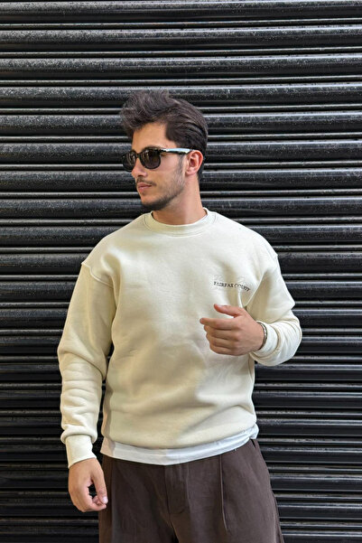 thesunfyre ΑΝΔΡΙΚΟ Φούτερ με λαιμόκοψη με 3 κλωστές O oversized πίσω B με τύπωμα