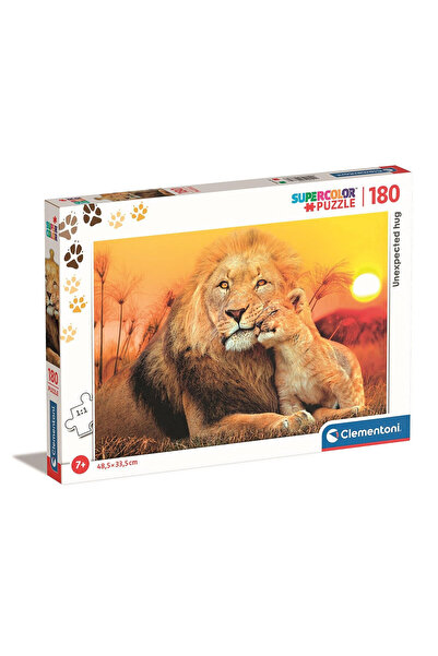 Animals Animale Leu Îmbrățișare Neașteptată puzzle de 180 de piese Clementoni