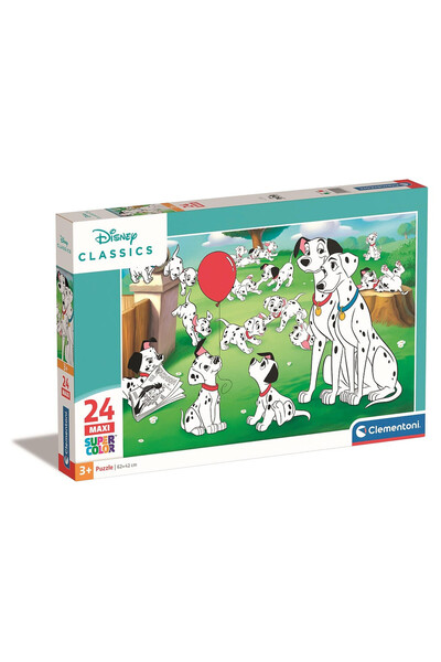 101 Dalmatians Disney 101 Dalmațieni Puzzle maxi Clementoni 24 de piese