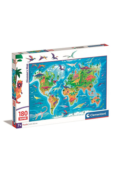 Dinozaur Hartă Puzzle Clementoni, 180 de piese