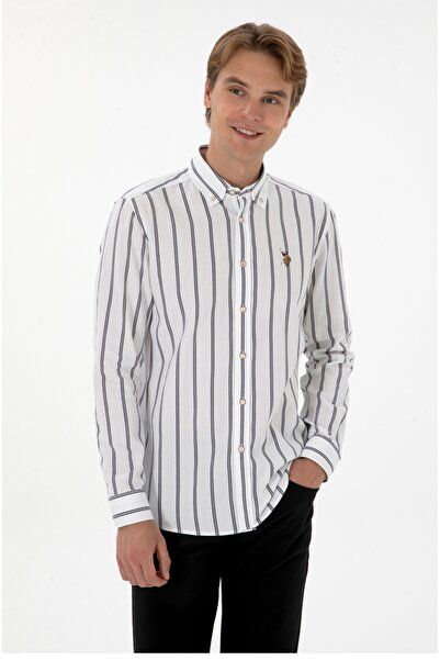 U.S. Polo Assn. U.S. Polo Assn. Regular Fit Button-Down Collar 100% Cotton Shirt