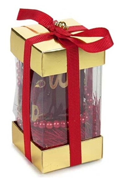 Generic Special Boxed Mini Velvet Covered Quran and Pearl Prayer Beads Set - Red