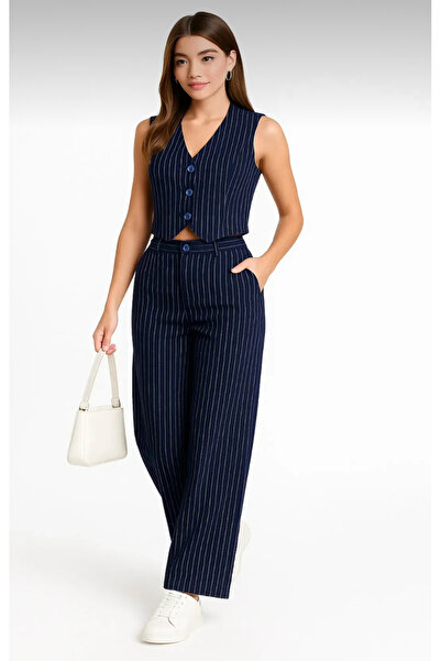semela Krep Pantalon Vest Suit
