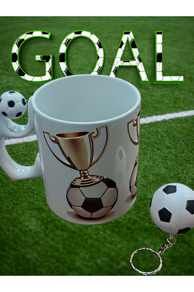 LADİJİTAL BASKI ÇÖZÜMLERİ Rotating Soccer Ball Trophy and Soccer Ball Keychain