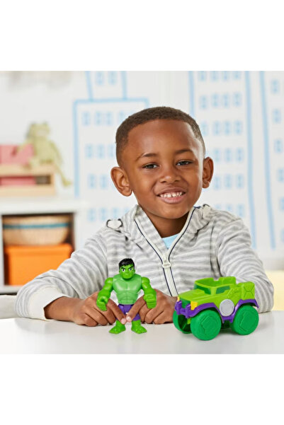Hasbro Marvel Spidey and Friends Set – Hulk Smash Car and Figure