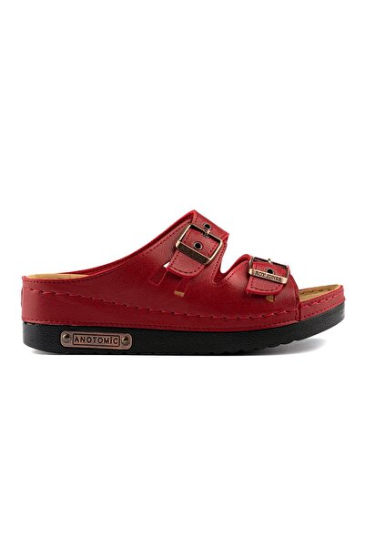 M Miel Women's Orthopedic Double Strap Buckle Comfortable House Slippers