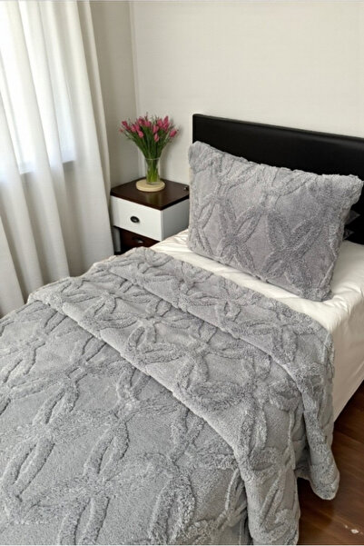 VESSİNOHOME Orion Wellsoft Single Bedspread Set (180×235 cm + 1 Pillowcase) Soft, Luxurious Blanket