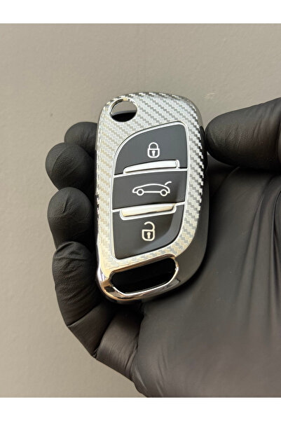 Mavi Keys غطاء حماية مفتاح السيارة من السيليكون بثلاثة أزرار لسيارات بيجو بارتنر 308-5008 -307-207 وسيتروين بيلينجو-c2-c3-c4