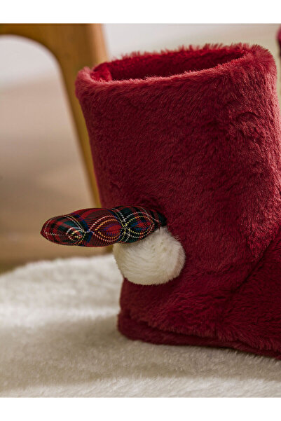 LC Waikiki Peak Yeni Sezon Yılbaşı Temalı Kadın Pelüş Ev Botu Panduf