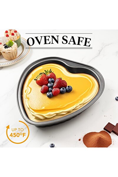 LOVYCO Heart Fireproof Non-Stick Metal Cake Mold 27 cm