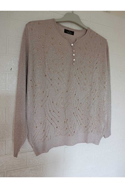 anne moda ankara Ανώτερης ποιότητας, Στάνταρ μέγεθος, Μακρύ μανίκι, Μείγμα βαμβακιού και ακρυλικού, Κομψό, Πλεκτό πουλόβερ/μπλούζα