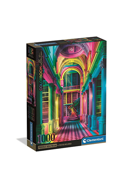 Colorate Πολύχρωμο Colorboom Συμπαγής βιβλιοθήκη παζλ 1000 τεμαχίων Clementoni