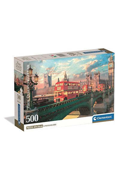 Cities Πόλεις Γέφυρα του Γουέστμινστερ Συμπαγές παζλ Λονδίνο 500 κομμάτια Cle...