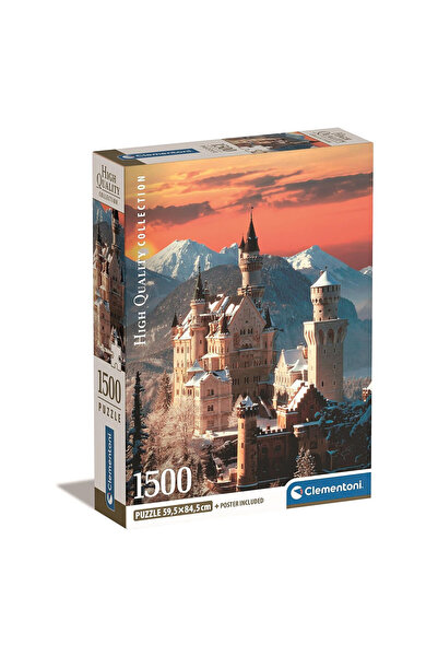 Cities Orașe Neuschwantein Germania puzzle de 1500 de piese Compact Clementoni