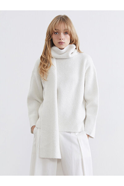 LC Waikiki Seray New Season Shawl Collar Women's Knitwear Sweater