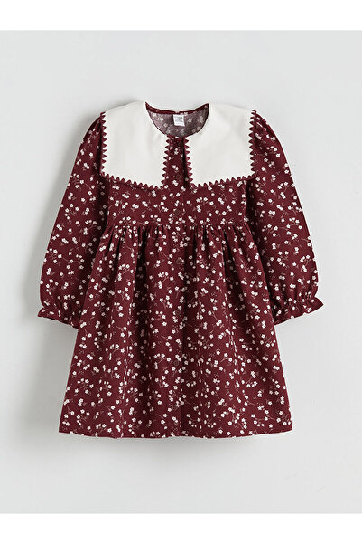 LC Waikiki Рокля за момиче с бебешка яка и цветя