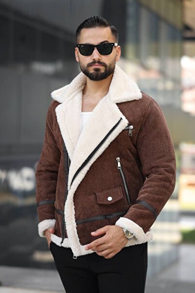 Kawimoda Trendy Velvet Biker Coat with Fur Inside - Matches Casual and Special Outfits