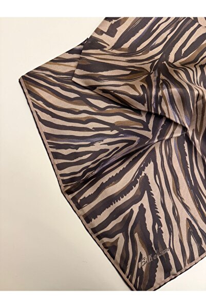 Silk Home Μεταξωτό μαντήλι με σχέδιο ζέβρας