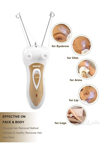Geepas Professional women's rechargeable hair removal machine for face and all body parts GLS8690