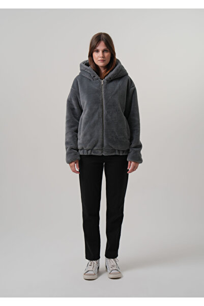 PIQUE ΓΥΝΑΙΚΕΙΟ ΠΑΛΤΟ με κουκούλα Γυναικείο βελούδινο παλτό Rabit