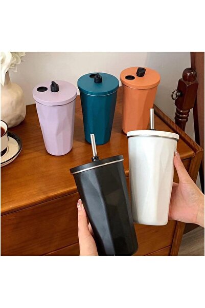 Generic 600ml Stainless Steel Vacuum Insulated Coffee Mug - Green (1 Piece)