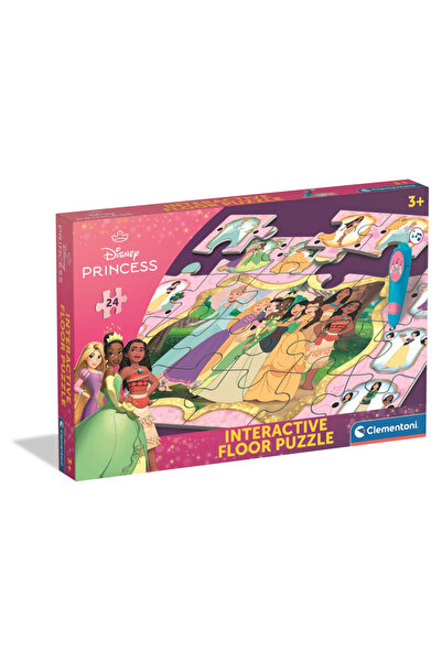 PRİNCESS Prințesele Disney Reunion puzzle interactiv de 24 de piese Clementoni
