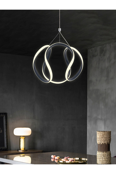 IŞILAY AYDINLATMA Buket Antresit Sarkıt (3renk Işık) Modern Led Avize Oturma ...