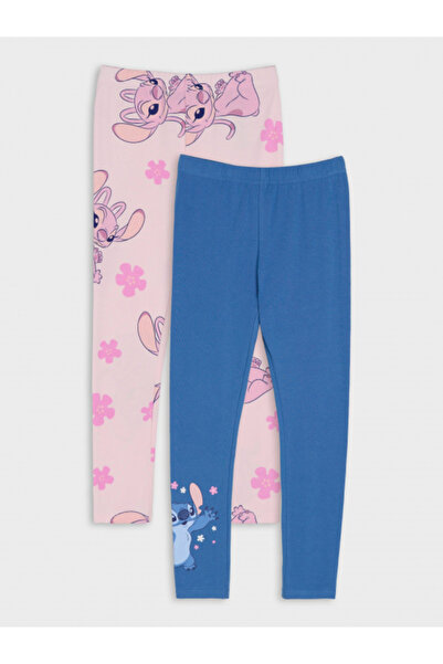Lilo & Stitch Set of 2 Girls' long tights, cotton,