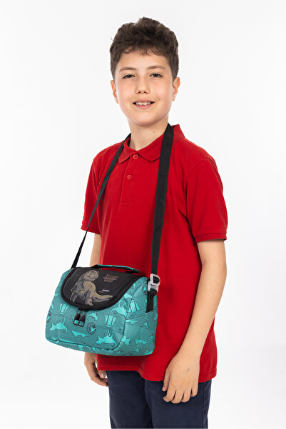 Necati Çanta Licensed Jurassic World Themed Blue Lunch Box