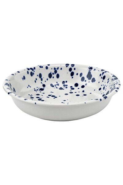 Generic Deep plate, patterned/blue, 19 cm