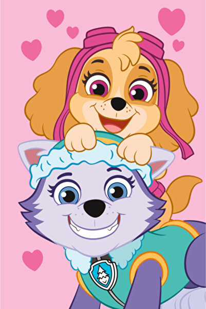 PAW PATROL Pink Polar Blanket 100 x 150 cm