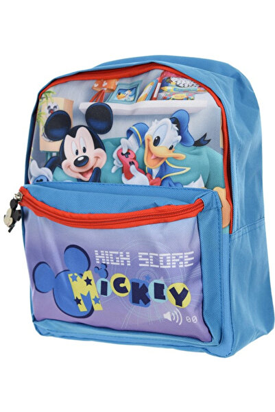 Disney Ghiozdan Mickey Mouse albastru pentru grădiniță, 29 x 24 x 10 cm