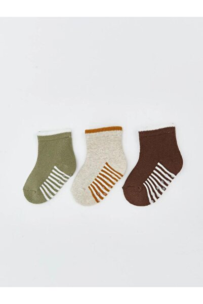LC Waikiki Striped Baby Boy Socks 3-Pack (W5)