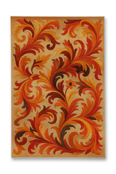 Rugs Modern Halı MOSSO Μπλε Μωβ Αποχρώσεις Έθνικ Λουλούδια με Σχέδιο Υφαντή Β...