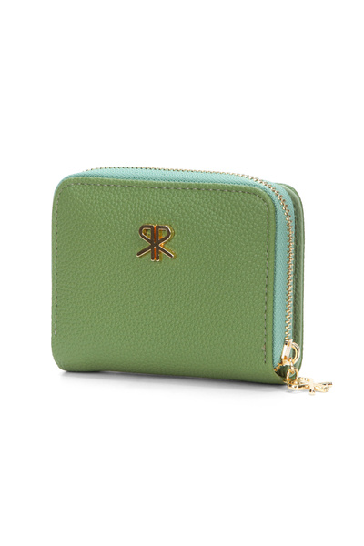 Adelina Bags Kadın Yumuşak Dokulu Küçük Mint Yeşili Cüzdan