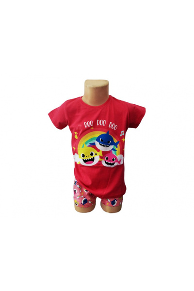 Baby Shark Pijama bumbac, maneca scurtă