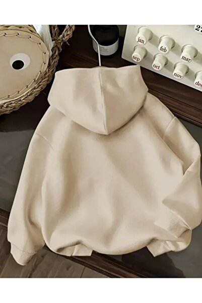 Elvino Surprise Moment Teddy Bear με τύπωμα Γυναικεία/Ανδρικά Unisex oversized με κουκούλα Φούτερ με με κουκούλα κλωστές