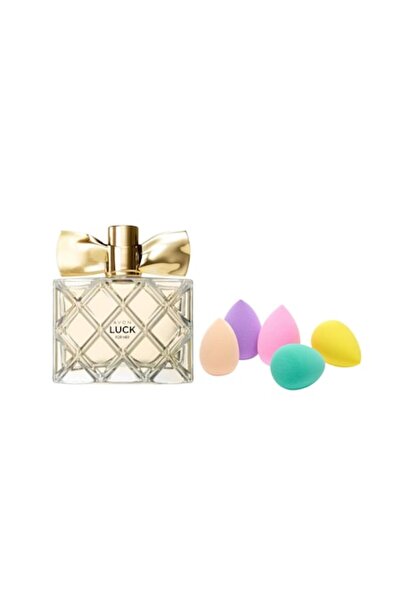 AVON Luck for her eau de parfum set 50 ml and 5 foundation sponges, Avon