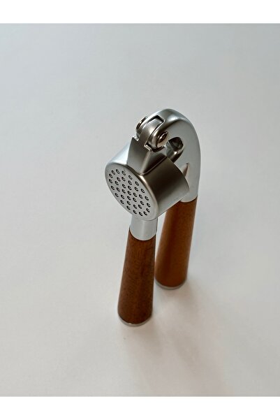 SUELF CO أداة هرس الثوم من براتيج بمقبض من خشب الأكاسيا